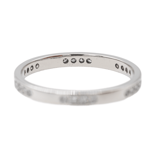 Bague 56 Bague Alliance Or blanc Diamant 58 Facettes 2916941CN
