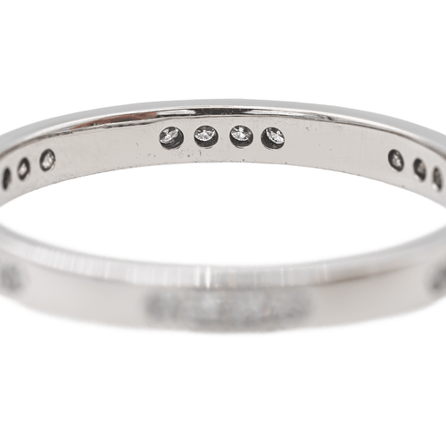 Bague 56 Alliance - Bague en or blanc 18 carats et diamants 58 Facettes 2916941CN