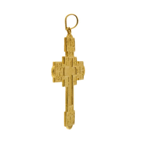 Pendentif Pendentif croix Via Crucis en or jaune 18 ct 58 Facettes 29224