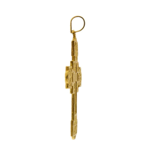 Pendentif Pendentif croix Via Crucis en or jaune 18 ct 58 Facettes 29224