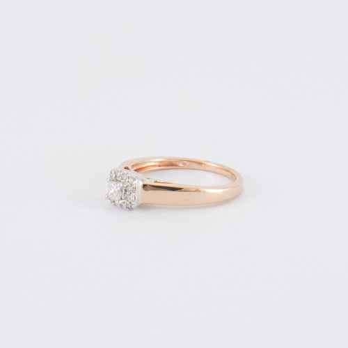 Bague 52 Bague Solitaire Or rose Diamants 58 Facettes DV0159-1