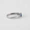 Bague 56 Bague Solitaire Saphir 10 Diamants 58 Facettes DV0209-1