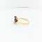 Bague 53 Bague florale en or jaune 18 carats avec rubis, saphirs et émeraude 58 Facettes 29575