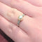 Bague 53 Bague en or blanc 18 carats avec diamants et perle de culture 58 Facettes 29582