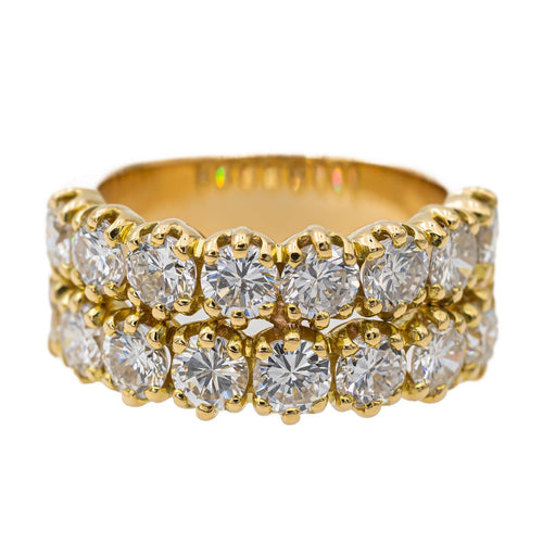 Bague 54 Bague cocktail en or jaune 18 carats et diamants 58 Facettes 2958631CN