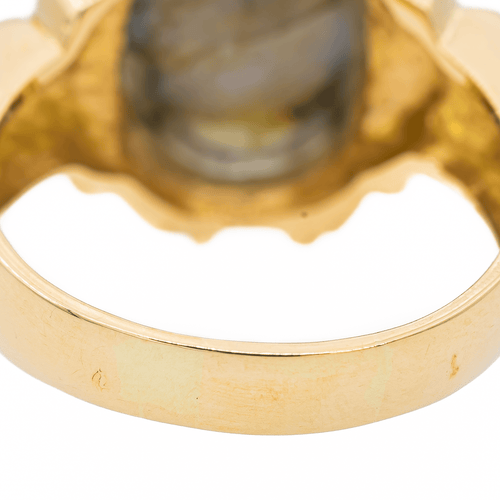Bague 62.5 Bague Or jaune Labradorite 58 Facettes 2975747CN