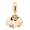 Pendentif Pendentif feuille en or jaune et or rose avec diamants, rubis et saphirs 58 Facettes 2975751CN