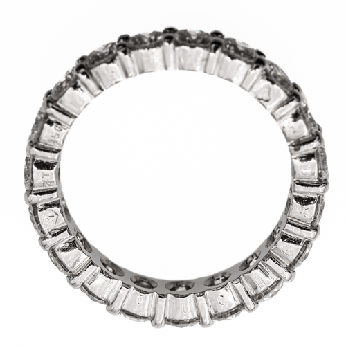 Bague 48.5 Boucheron - Bague alliance tour complet en platine sertie de diamants 58 Facettes 2975758CN