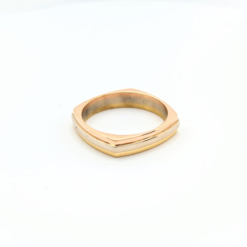 Bague 55 Alliance - Bague trois ors en or 18 carats 58 Facettes 29789