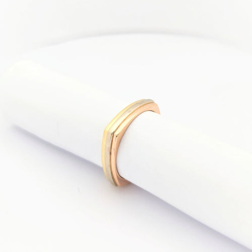 Bague 55 Alliance - Bague trois ors en or 18 carats 58 Facettes 29789