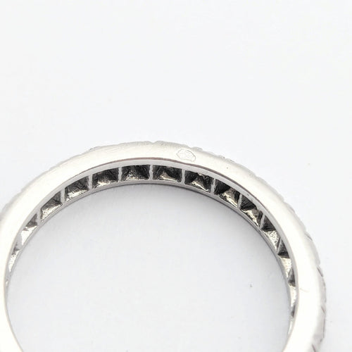 Bague 54 Alliance - Bague en or blanc 18 carats et diamants 58 Facettes 29791