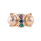 Bague 51 Bague Tank Rubis, Saphir, Emeraude 58 Facettes DV0032-17