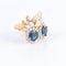 Bague 53 Bague Toi & Moi, Saphirs Diamants 58 Facettes DV0032-12