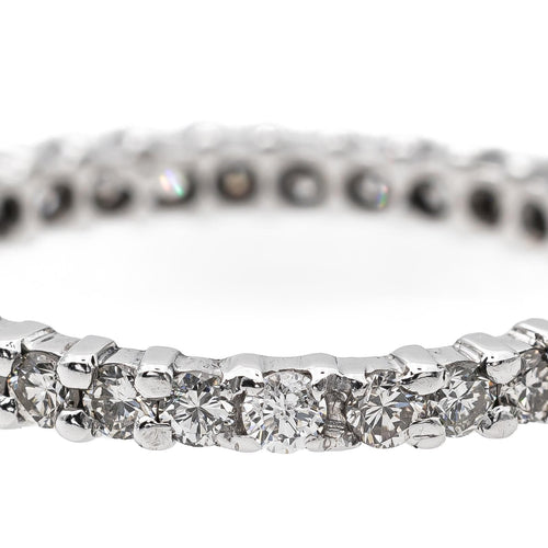 Bague 58 Bague Or blanc Diamant 58 Facettes 2998998CN