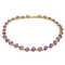 Collier Collier rivière en or jaune 18 carats serti d’améthystes 58 Facettes 2999421CN