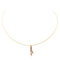 Collier Garel Collier  Trilogie Trilogie Or rose, Or jaune Diamant 58 Facettes 2999631CN