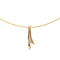 Collier Garel Collier  Trilogie Trilogie Or rose, Or jaune Diamant 58 Facettes 2999631CN