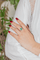 Bague 60 Bague en or blanc et jaune 18 carats avec émeraude et diamants 58 Facettes 2999638CN