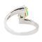 Bague 60 Bague en or blanc et jaune 18 carats avec émeraude et diamants 58 Facettes 2999638CN