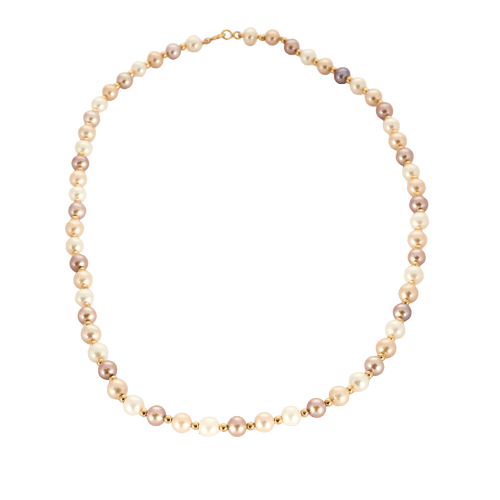 Collier Collier or jaune perles de culture 58 Facettes PCT625606