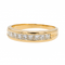 Bague 61 Bague demi-alliance en or jaune 18 carats et diamants 58 Facettes 3000072CN