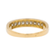 Bague 61 Bague demi-alliance en or jaune 18 carats et diamants 58 Facettes 3000072CN