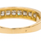 Bague 61 Bague demi-alliance en or jaune 18 carats et diamants 58 Facettes 3000072CN