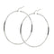 Boucles d'oreilles Boucles d’oreilles créoles grandes en or blanc 18 kt 58 Facettes 30003