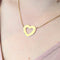 Collier Collier cœur en or jaune 18 carats 58 Facettes 30067