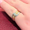 Bague 52 Bague deux ors 18 carats (750) sertie de 12 diamants 58 Facettes 30083