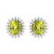 Boucles d'oreilles Boucles d'oreilles Or blanc Péridot, Diamant 58 Facettes 3013258CN