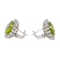 Boucles d'oreilles Boucles d'oreilles Or blanc Péridot, Diamant 58 Facettes 3013258CN