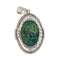 Pendentif Pendentif Or blanc Chrysocolle, Diamant 58 Facettes 3013259CN