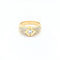 Bague 53 Bague en or jaune 18 carats avec diamants 58 Facettes 30142