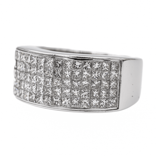 Bague 54 Bague Or blanc Diamant 58 Facettes 3017711RV