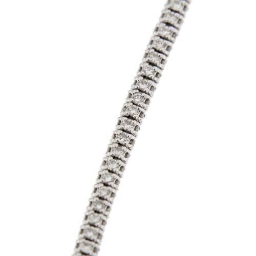 Bracelet Bracelet tennis - Bracelet en or blanc 18 kt et diamants 58 Facettes 30427