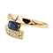 Bague 54 Bague Or jaune Saphir, Diamant 58 Facettes 3042857CN