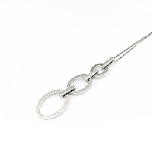 Collier Collier en or blanc 18 carats et diamants 58 Facettes 30441