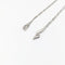 Collier Collier en or blanc 18 carats avec diamant brillant 58 Facettes 30460