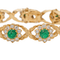 Bracelet Bracelet en or jaune 18 carats émeraudes et diamants 58 Facettes 3046562CN