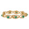 Bracelet Bracelet en or jaune 18 carats émeraudes et diamants 58 Facettes 3046562CN
