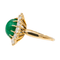 Bague 51 Bague Marguerite Or jaune Emeraude, Diamant 58 Facettes 3046564CN