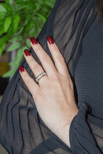 Bague 53 Bague Alliance  Or blanc Diamant 58 Facettes 3054196CN