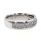 Bague 53 Alliance - Bague demi-alliance en or blanc 18 carats et diamants 58 Facettes 3054196CN