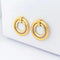 Boucles d'oreilles Boucles d’oreilles bicolores en or 18 carats (750) 58 Facettes 30588