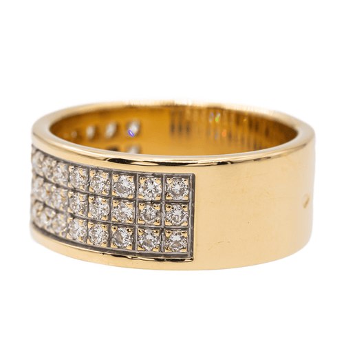 Bague 53 Bague bandeau en or jaune 18 carats et diamants 58 Facettes 3059578CN