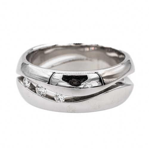Bague 57 Bague Or blanc Diamant 58 Facettes 3060076CN