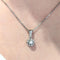 Collier Collier en or blanc 18 carats et diamants 58 Facettes 30614