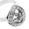 Bague 53 Bague triangulaire en or blanc 18 ct avec diamants taille brillant 58 Facettes 30674