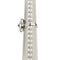 Bague 53 Bague triangulaire en or blanc 18 ct avec diamants taille brillant 58 Facettes 30674